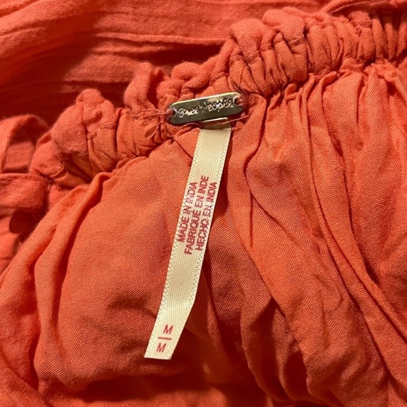 Free People Vibrant Orange Halter Dress - Picture 3 of 3